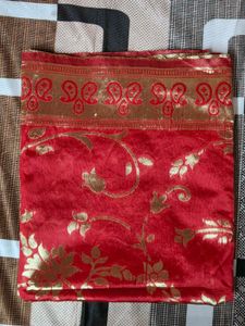 Red Golden Designer Dupatta