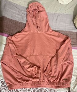 Cute Pink Cropped Hoodie