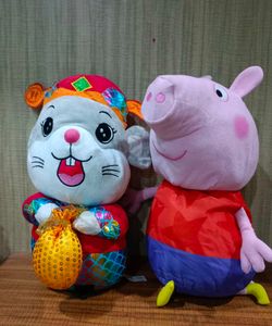 Peppa Pig & Chinese New Year Rabbit Plush Toys