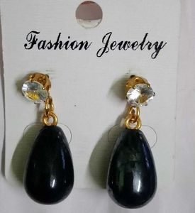 Elegant Dark Drop Earrings