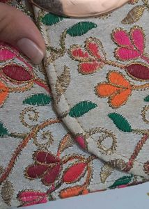 Embroidered Clutch Bag