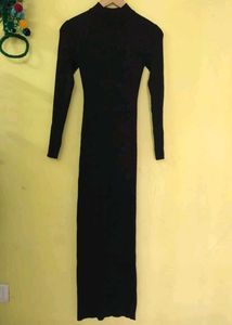 Branded Black Maxi Dress (heavy item)
