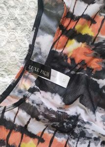 Tie-Dye Print Casual Dress
