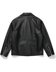 Classic Black Faux Leather Jacket