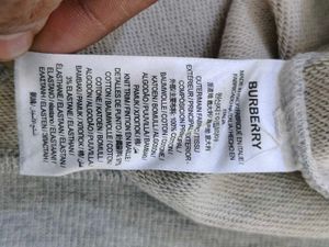 Burberry Grey Zip-Up Hoodie
