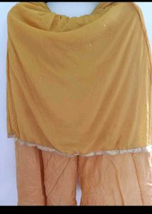 Elegant Yellow Embellished Kurta Set with Dupatta