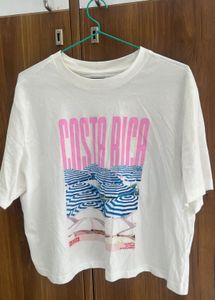 White Costa Rica Graphic T-Shirt