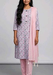 Women's Printed Kurta Set with Dupatta
