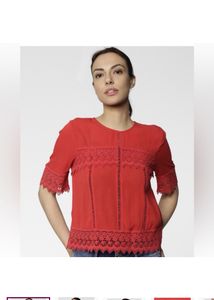 ONLY Casual Regular Sleeves SolidWomen MaroonTop