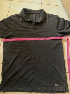 Men's Dark Grey Polo T-Shirt
