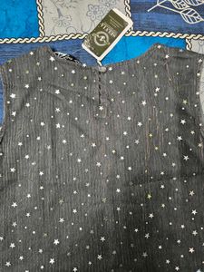 Sparkly Star Print Sleeveless Top