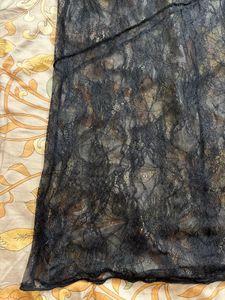H&amp;M Black Lace Maxi Dress