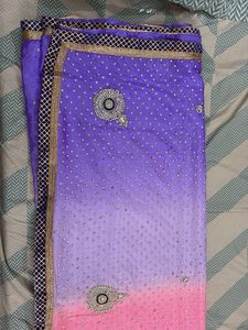 🍇🍒Gorgeous Purple &amp; Pink Saree