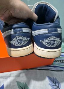 Air Jordan 1 Low Navy/Wolfgrey ORIGINAL