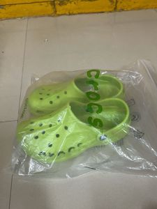 Neon Green Crocs