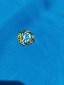 Beautiful Sky Blue Colour Saree