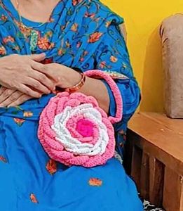 Crochet Flower Handbag