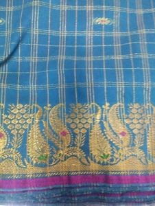 Elegant Green &amp; Pink Silk Saree