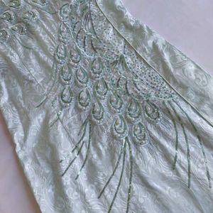 Vintage Elegant Light Blue Peacock Dress✨️🔮