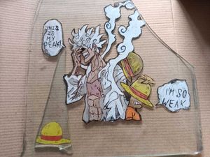 Luffy glass paint GEAR 5