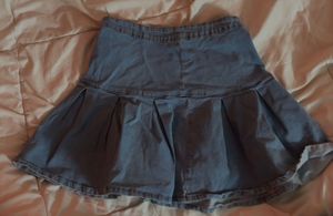 y2k coded denim miniskirt