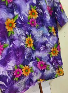 Unused Floral Print Kurta 💜