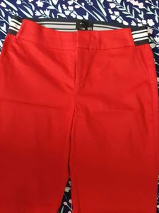 Vibrant Red Classic Fit Trousers
