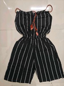 Striped Wide-Leg Jumpsuit