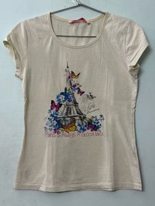 Set of Turquoise and Off White Tees