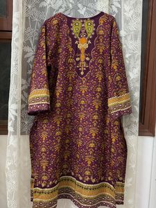 Beautiful Purple Printed Kurta Set