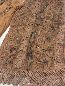 croshiya hand work Pakistani suit