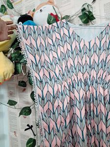 Patterned Kaftan Dress