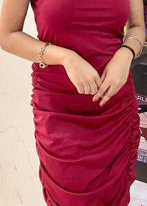 Chic Ruched Bodycon Dress