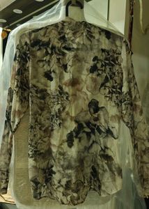 Elegant Floral Print Wrap Blouse