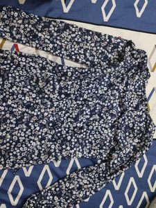 Chic Floral Ruched Strechable V-Neck Dress