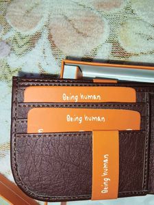 Being Human Men's Brown Leather Wallet