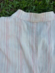 Pinkish striped Button-Up Shirt