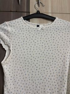 12 H&amp;M Jersey Ribbon top
