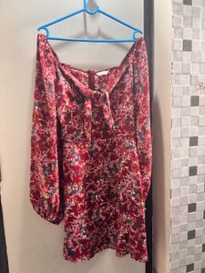 Chic Floral Print Mini Dress