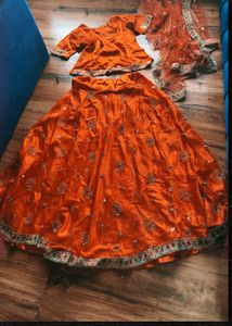 y2k Lehenga Choli Dupatta Set