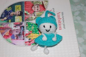 Cute Crocheted Doll Keychain