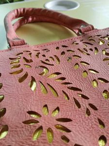 Cute Pink Cutout Clutch Bag