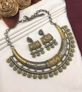 ✨Oxidized Hasli Necklace Set ✨