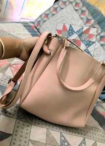 Cute Pink Backpack with "LOVE" Charm