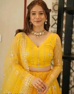 Stunning Yellow Lehenga Choli