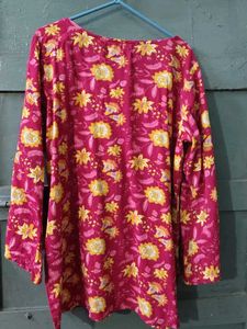 Vibrant Floral Print Kurta