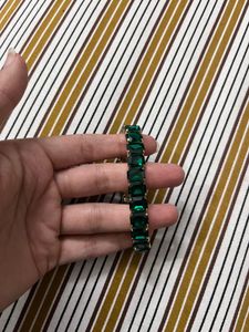 Elegant Emerald Cut Bracelet