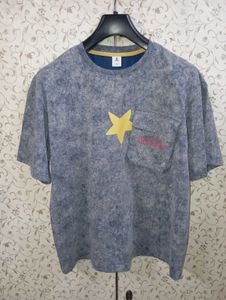 jkids Grey Marbled Star Pocket T-Shirt