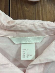 H&amp;M Light Pink Button-Up Shirt