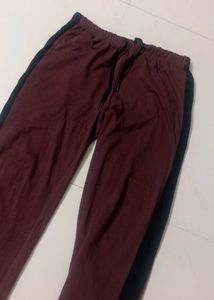 coffee &amp; Black Striped Casual Pants